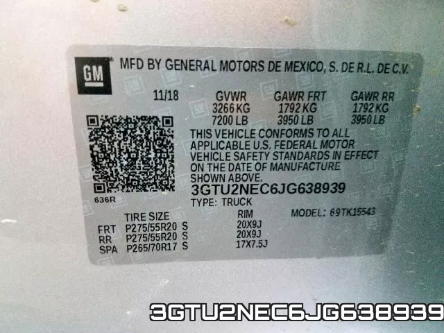 3GTU2NEC6JG638939 фото 2