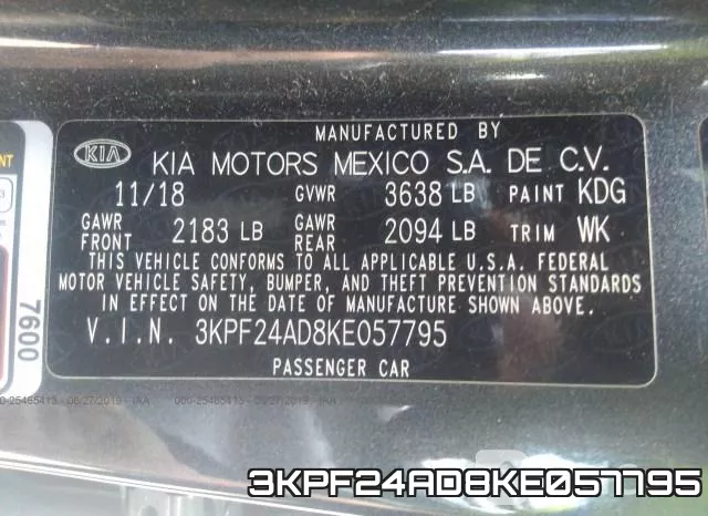 3KPF24AD8KE057795 фото 10