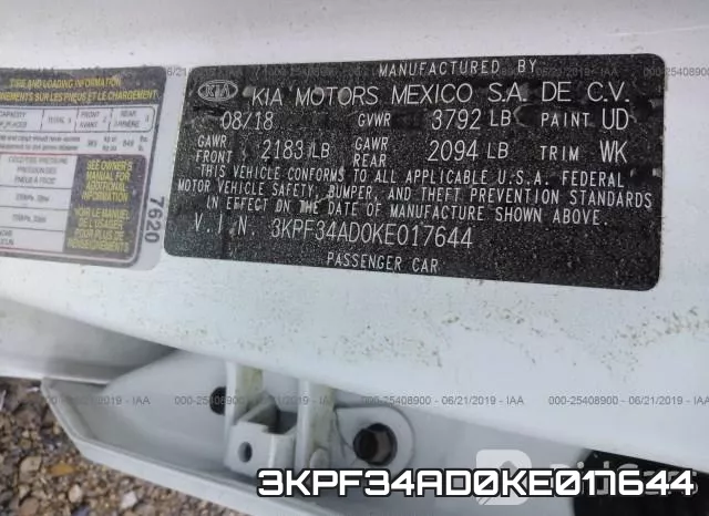 3KPF34AD0KE017644 фото 10