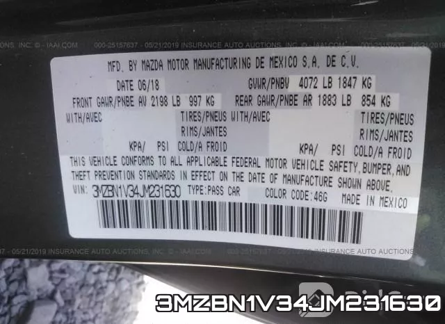 3MZBN1V34JM231630 фото 10