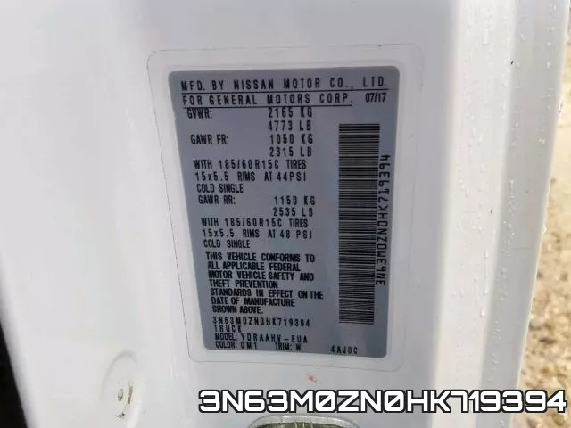 3N63M0ZN0HK719394 фото 2