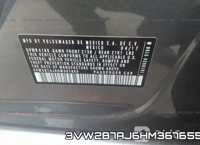 3VW2B7AJ6HM367655 фото 10