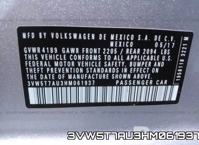 3VW5T7AU3HM061937 фото 9