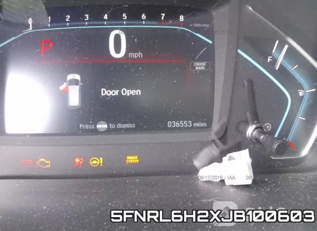 5FNRL6H2XJB100603 фото 8