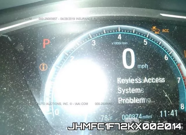 JHMFC1F72KX002014 фото 8