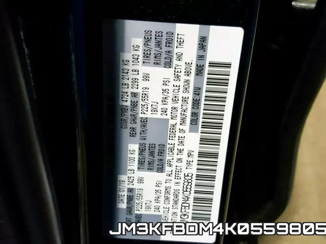 JM3KFBDM4K0559805 фото 2