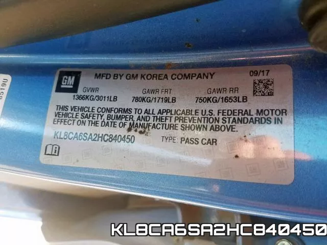 KL8CA6SA2HC840450 фото 2