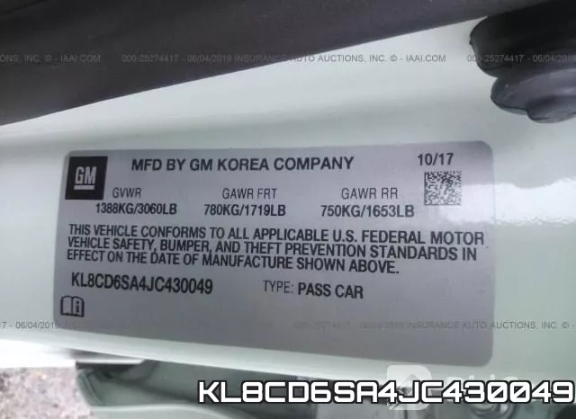 KL8CD6SA4JC430049 фото 10