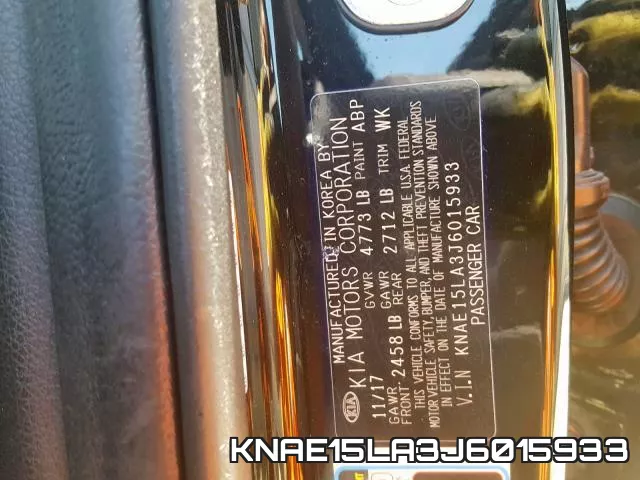 KNAE15LA3J6015933 фото 2