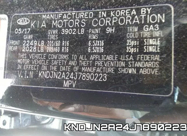 KNDJN2A24J7890223 фото 10