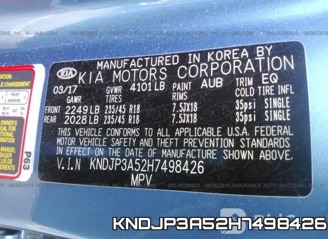 KNDJP3A52H7498426 фото 10