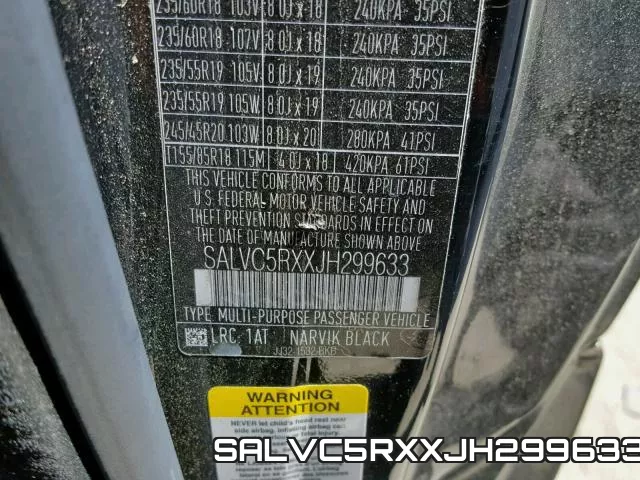 SALVC5RXXJH299633 фото 2