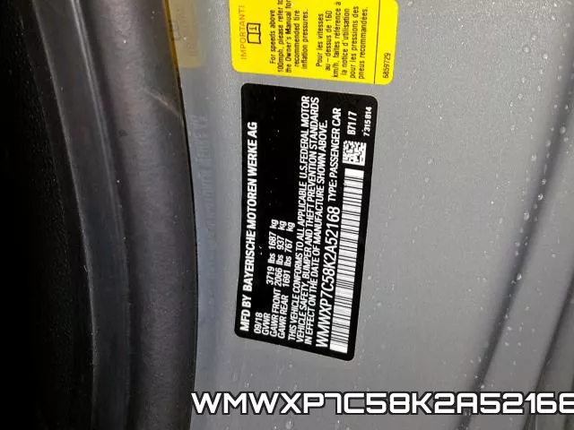 WMWXP7C58K2A52168 фото 2