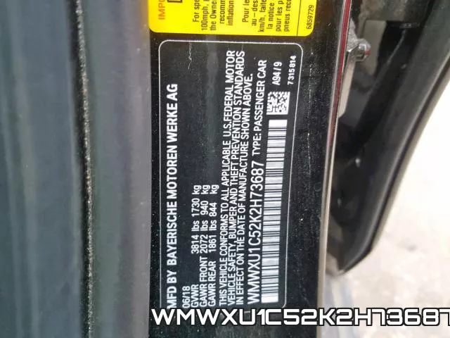 WMWXU1C52K2H73687 фото 2