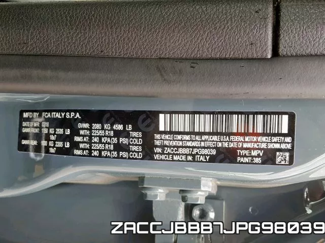 ZACCJBBB7JPG98039 фото 2
