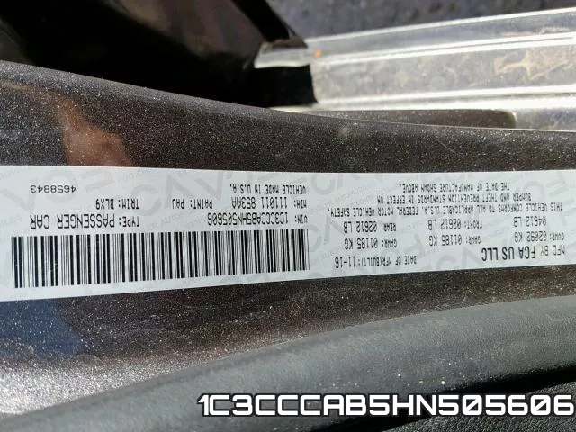1C3CCCAB5HN505606 фото 2