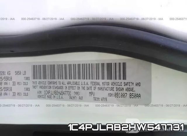 1C4PJLAB2HW547731 фото 10