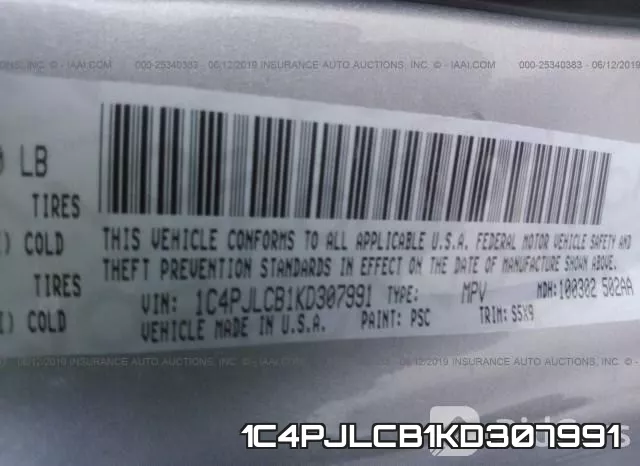 1C4PJLCB1KD307991 фото 10