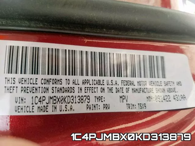 1C4PJMBX0KD313879 фото 2
