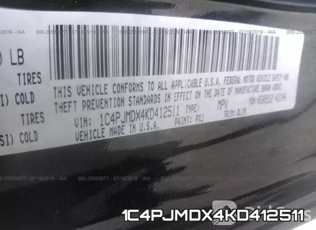 1C4PJMDX4KD412511 фото 10