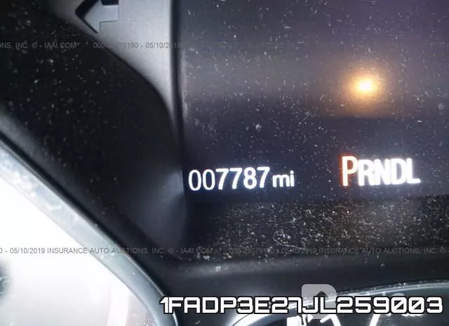 1FADP3E27JL259003 фото 8