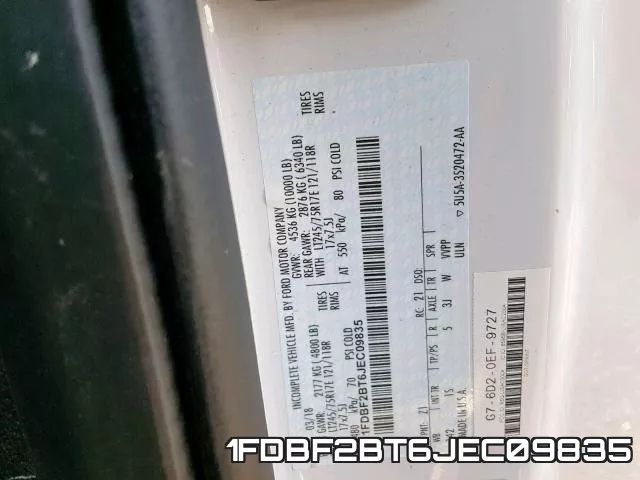 1FDBF2BT6JEC09835 фото 2
