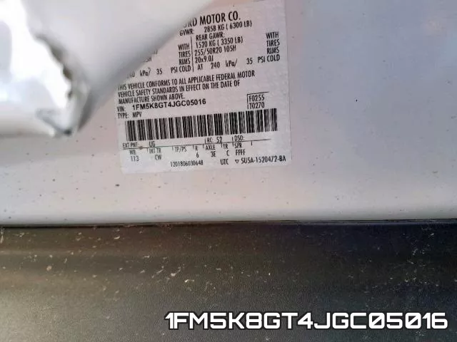 1FM5K8GT4JGC05016 фото 2