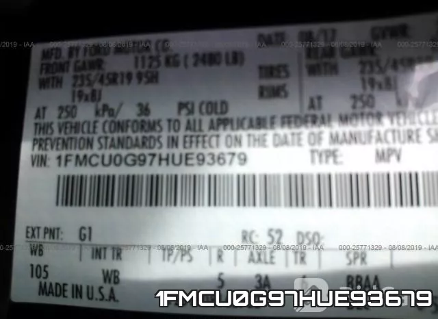 1FMCU0G97HUE93679 фото 10