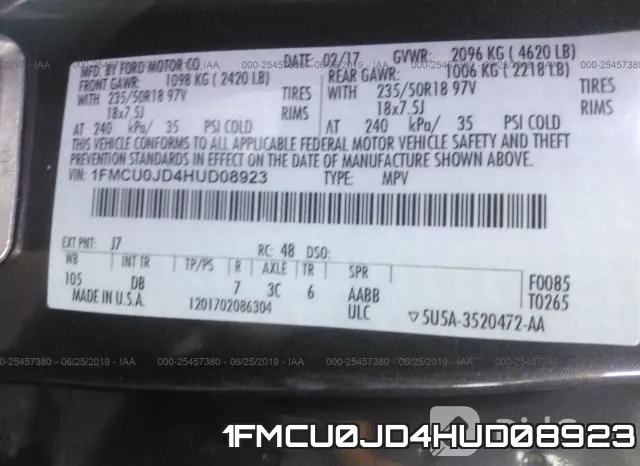 1FMCU0JD4HUD08923 фото 10