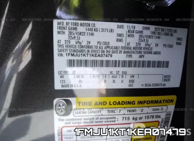 1FMJU1KT1KEA07479 фото 10