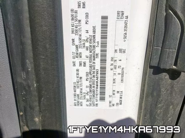 1FTYE1YM4HKA67993 фото 2