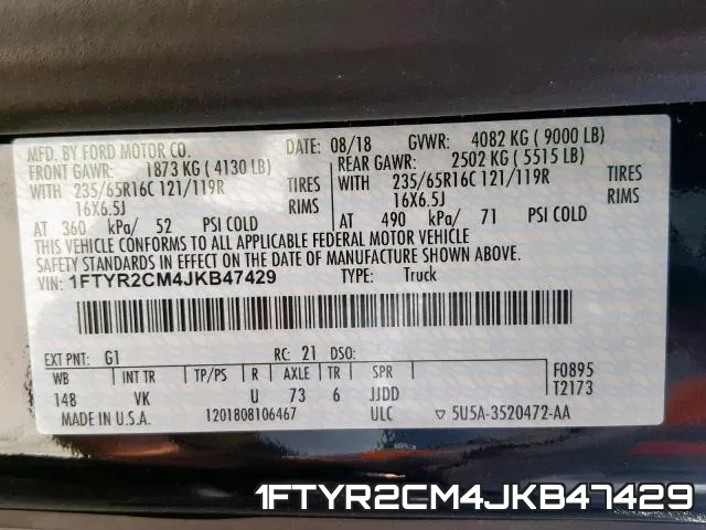 1FTYR2CM4JKB47429 фото 2