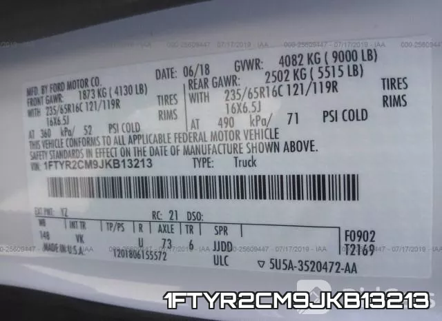 1FTYR2CM9JKB13213 фото 10