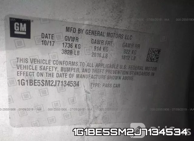 1G1BE5SM2J7134534 фото 10