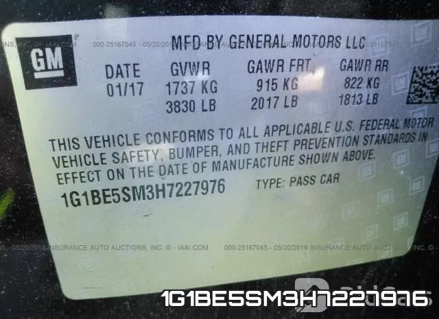 1G1BE5SM3H7227976 фото 10