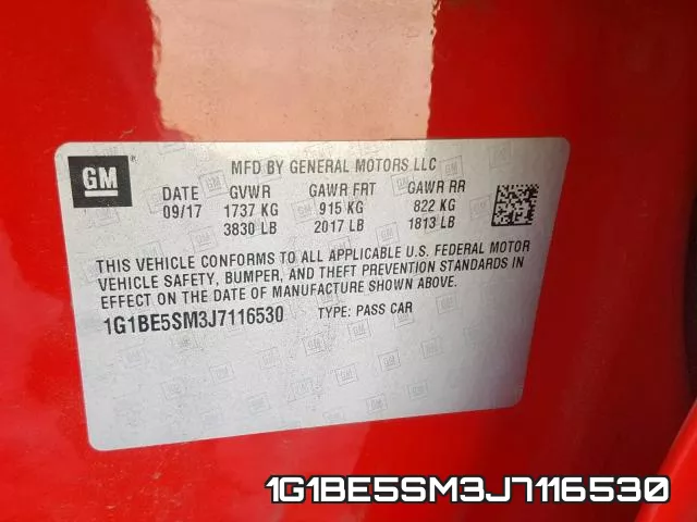 1G1BE5SM3J7116530 фото 2