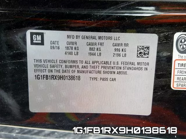 1G1FB1RX9H0138618 фото 2
