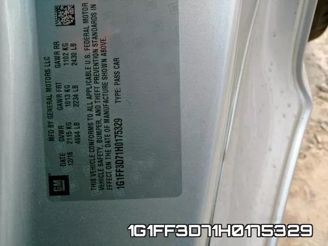 1G1FF3D71H0175329 фото 2