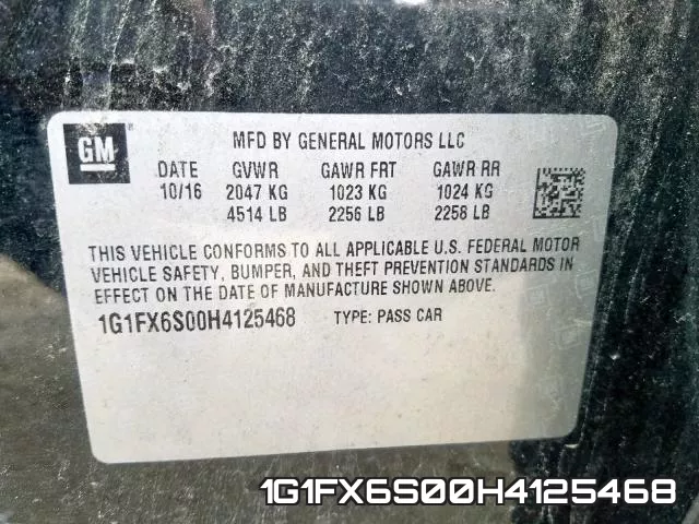 1G1FX6S00H4125468 фото 2