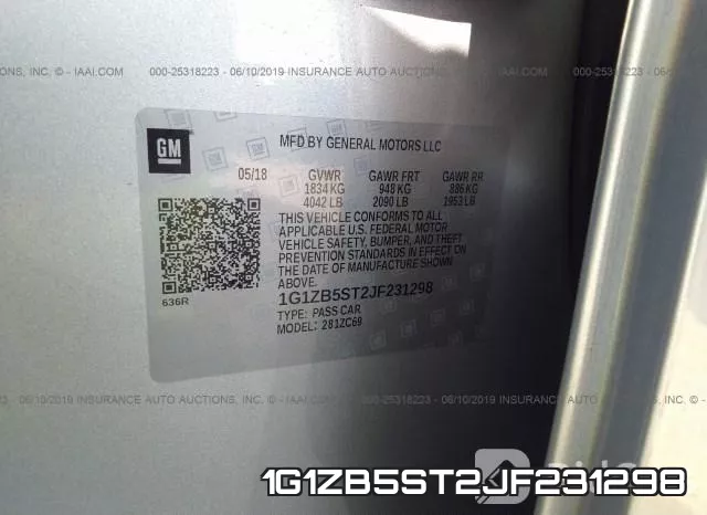 1G1ZB5ST2JF231298 фото 9