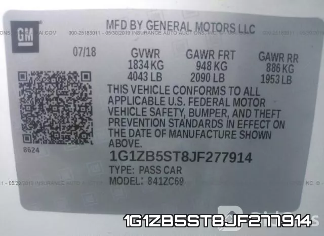 1G1ZB5ST8JF277914 фото 10