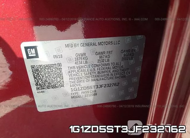 1G1ZD5ST3JF232762 фото 10