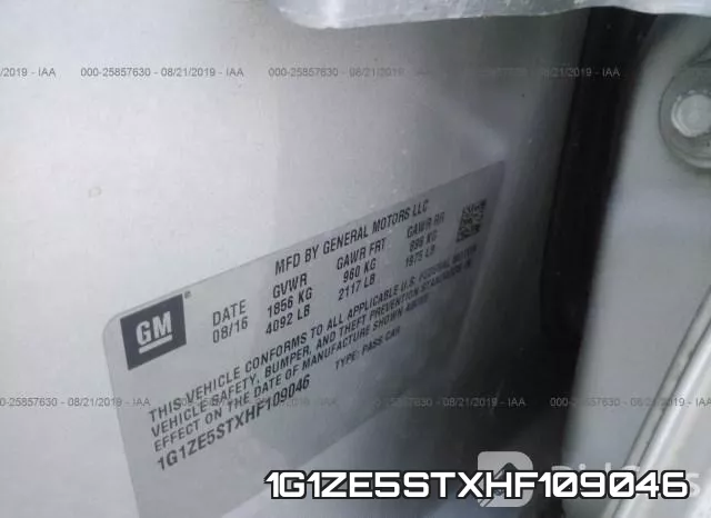 1G1ZE5STXHF109046 фото 10
