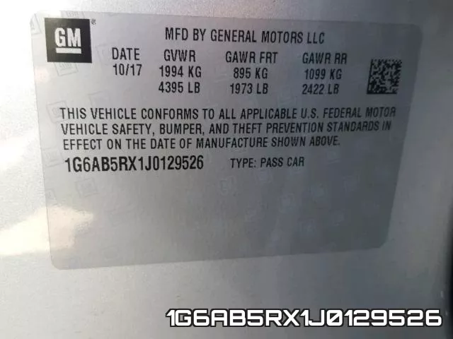 1G6AB5RX1J0129526 фото 2