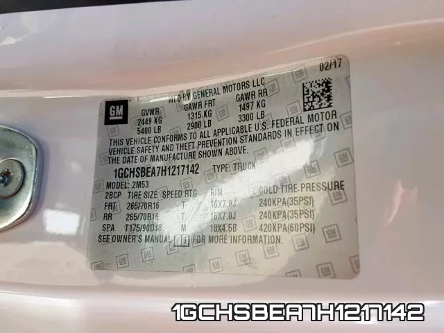 1GCHSBEA7H1217142 фото 2