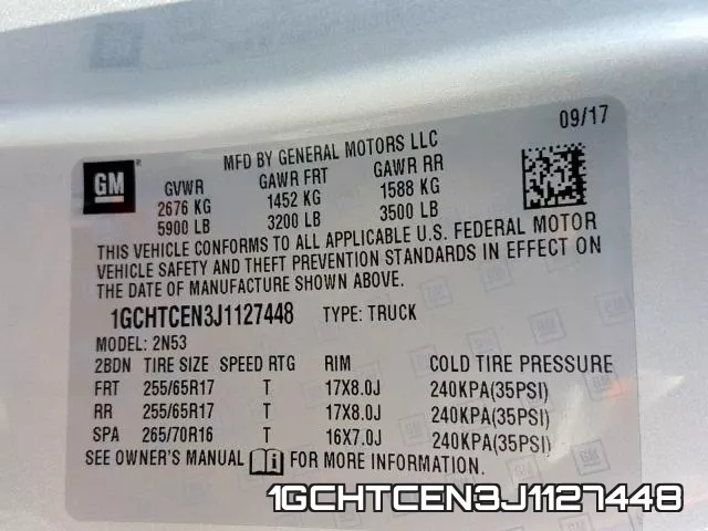 1GCHTCEN3J1127448 фото 2