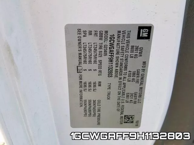 1GCWGAFF9H1132803 фото 2