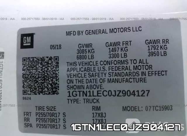 1GTN1LEC0JZ904127 фото 10
