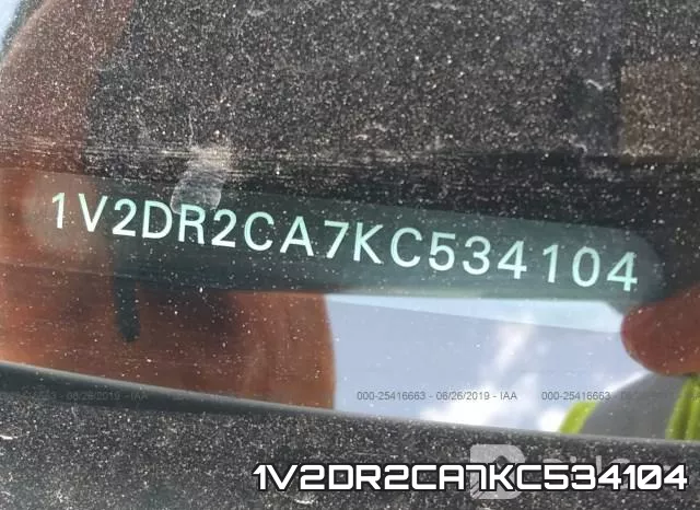 1V2DR2CA7KC534104 фото 9