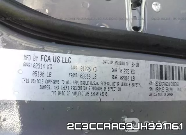 2C3CCAAG3JH331761 фото 10